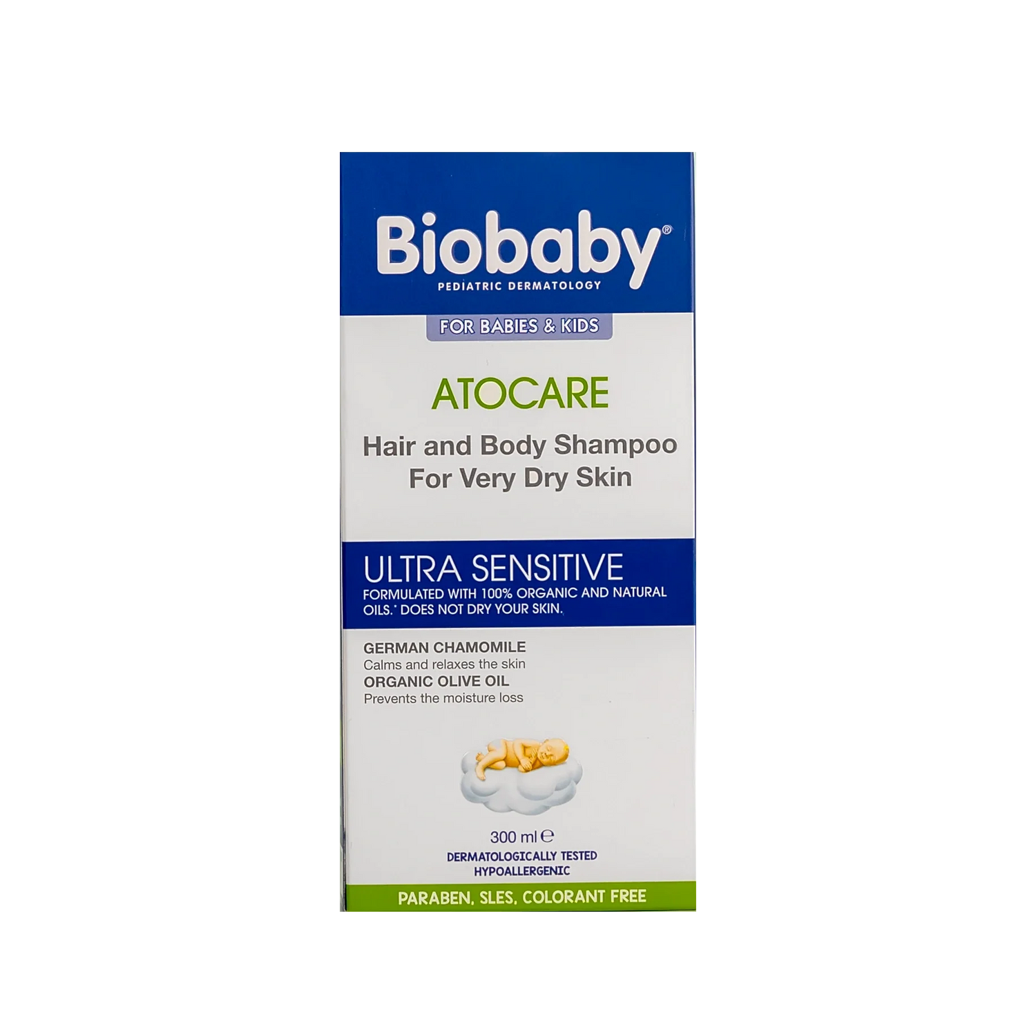 Biobaby Atocare Hair & Body Shampoo For Very Dry Skin 300Ml