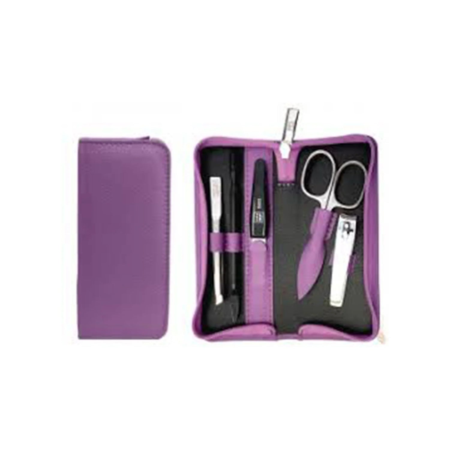 Erbe Solingen-Manicure Case5Pc Lavender Leather 