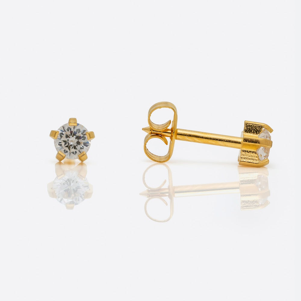 Studex Large Cubic Zirconia G/P Pr-L100Y-Stx