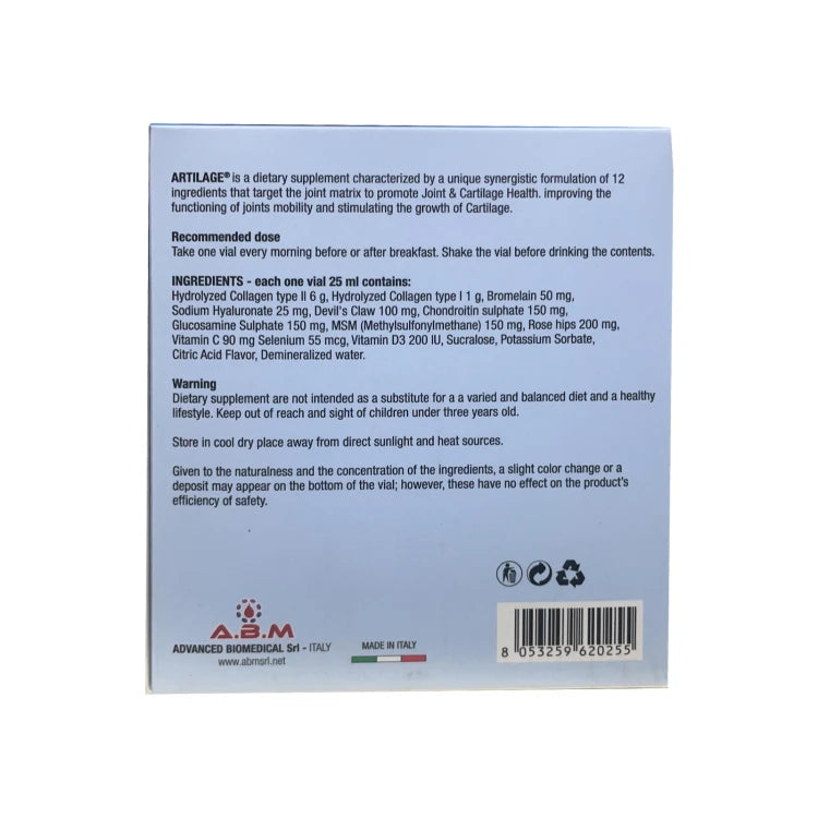 Artilage Drinkable Ampoule 15 Vials - Beauty Vitamins