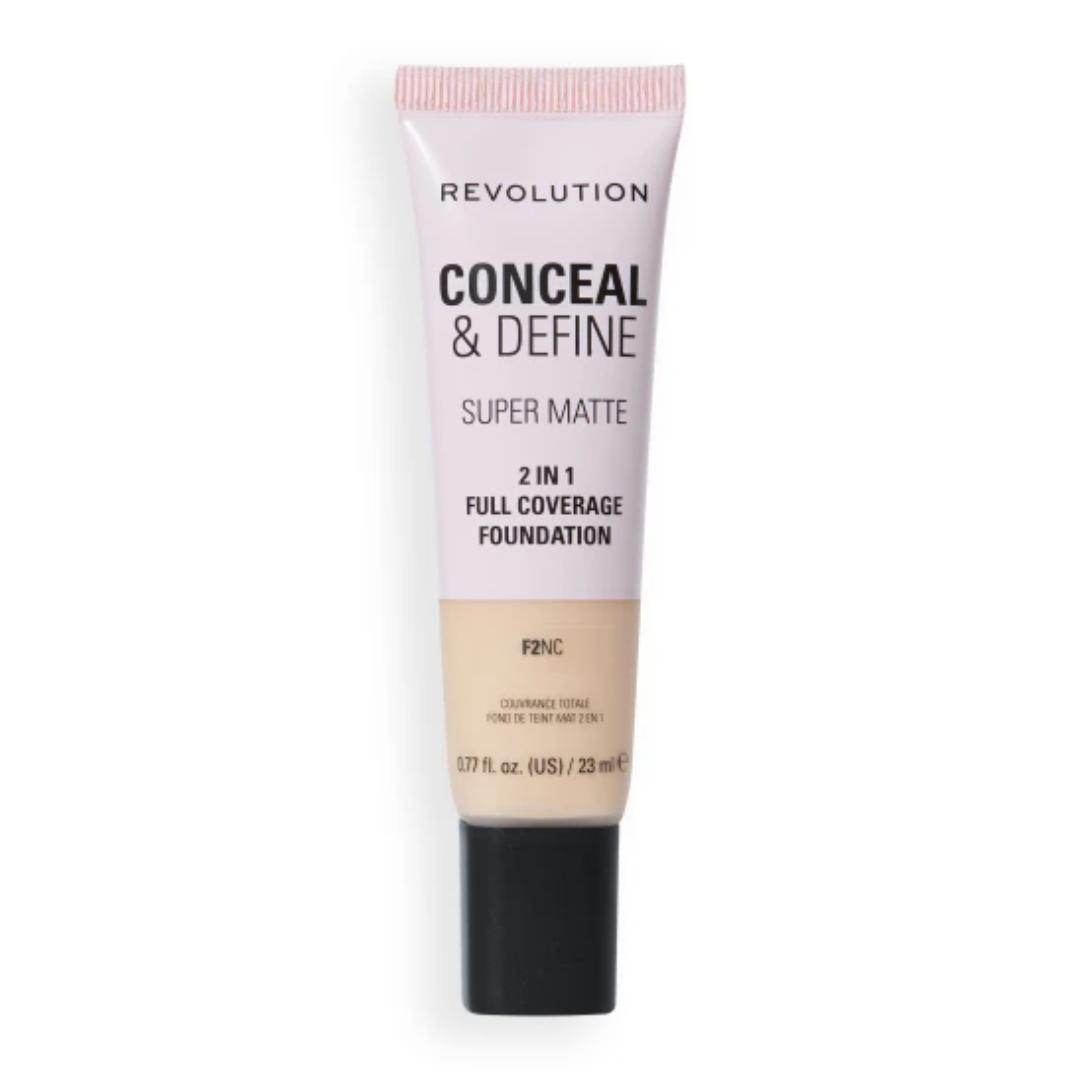 Revolution Conceal & Define Full Cover Tube Foundation F7Nc