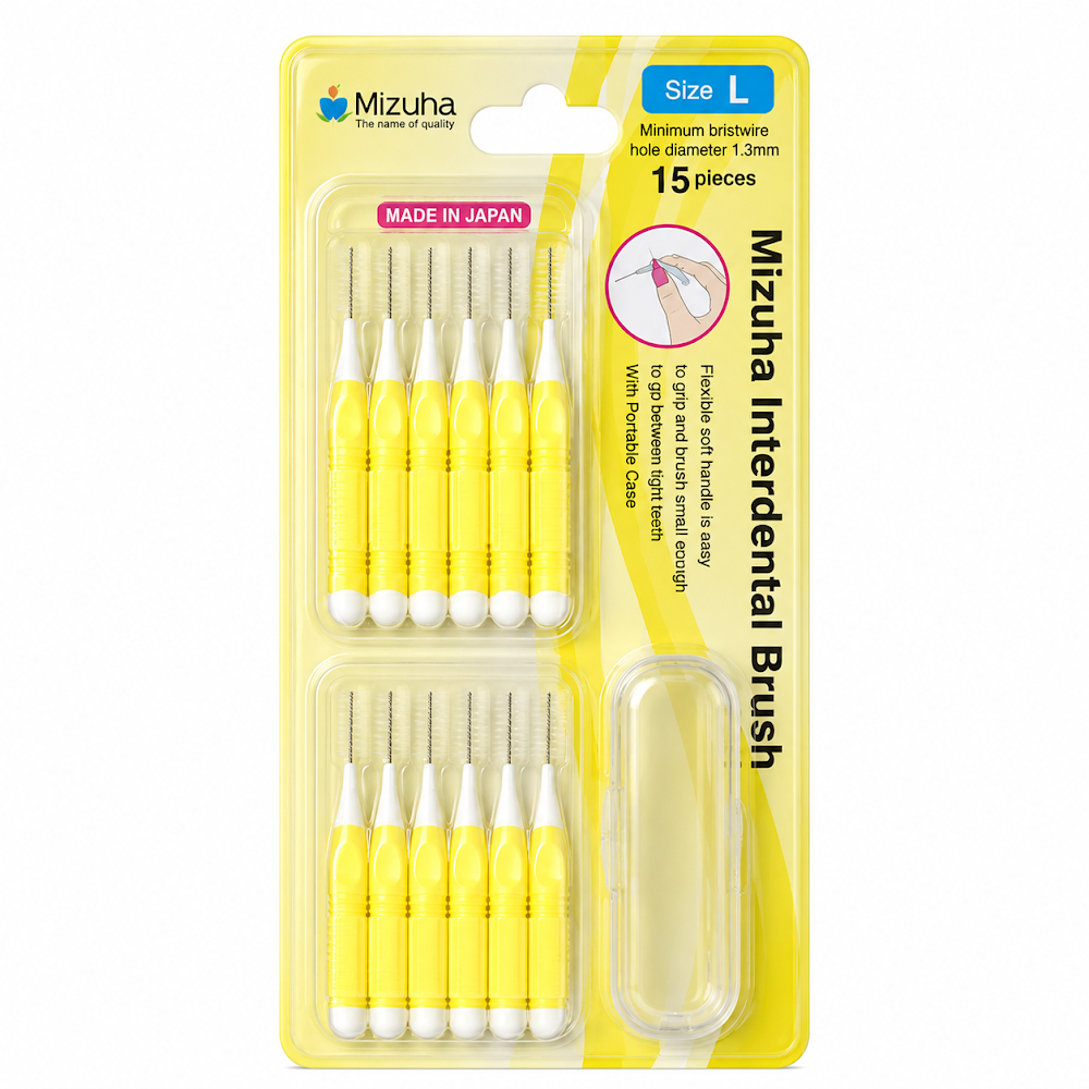 Interdental Brush Mizuha 15 Pcs L