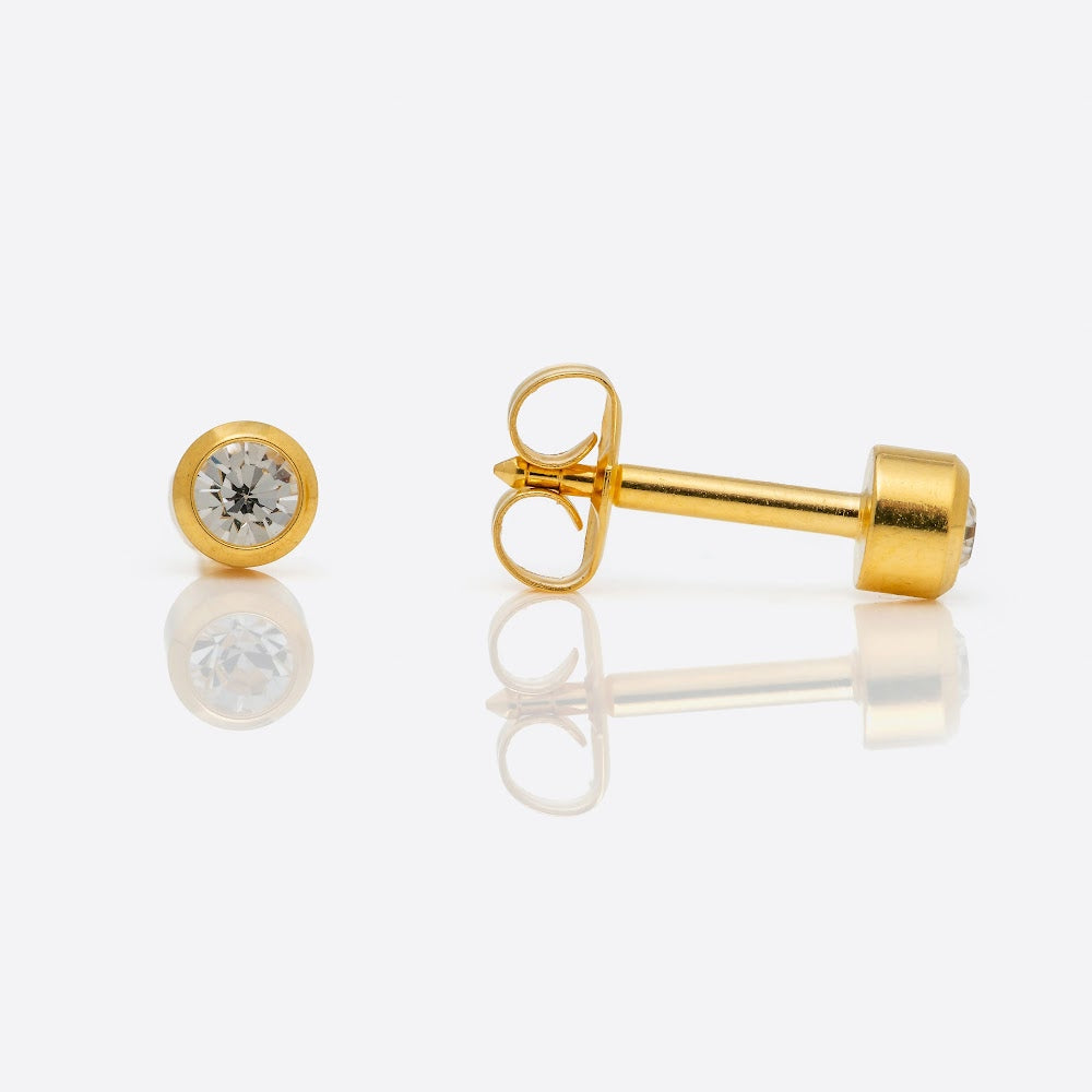 Studex Regular Bezel April Crystal G/P Pr-R204Y-Stx