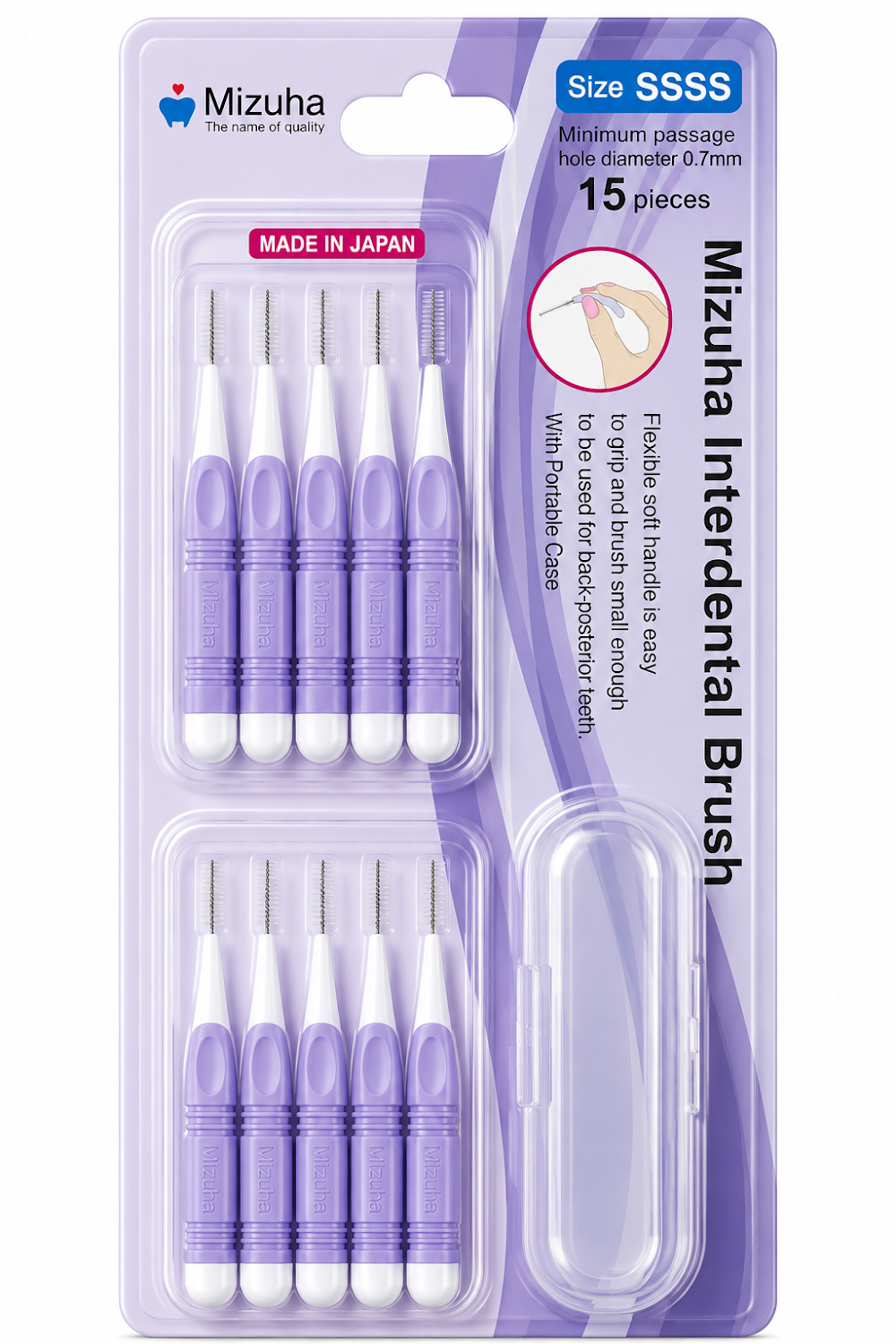 Interdental Brush Mizuha 15 Pcs SSSS