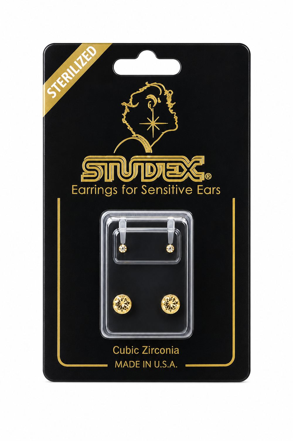 Studex Mini Cubic Zirconia G/P Pr-M100Y-Stx