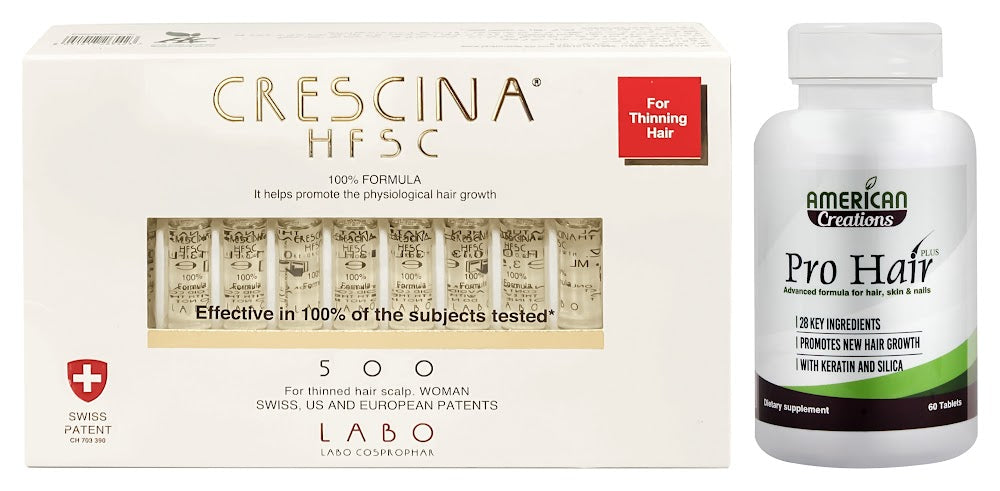 offer package pro haie + crescina 500 women 20 ampoule