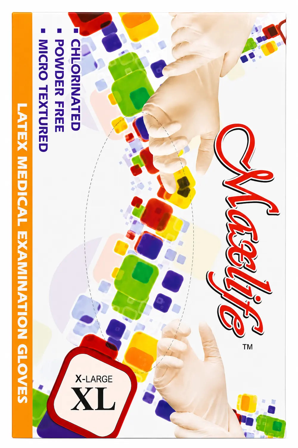 Latex Examination Chlorinated Powder Free Gloves X-Large