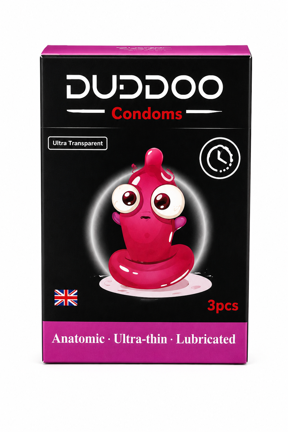 Duddoo Lubricated Anatomic Ultra Thin Condoms 3 Pcs