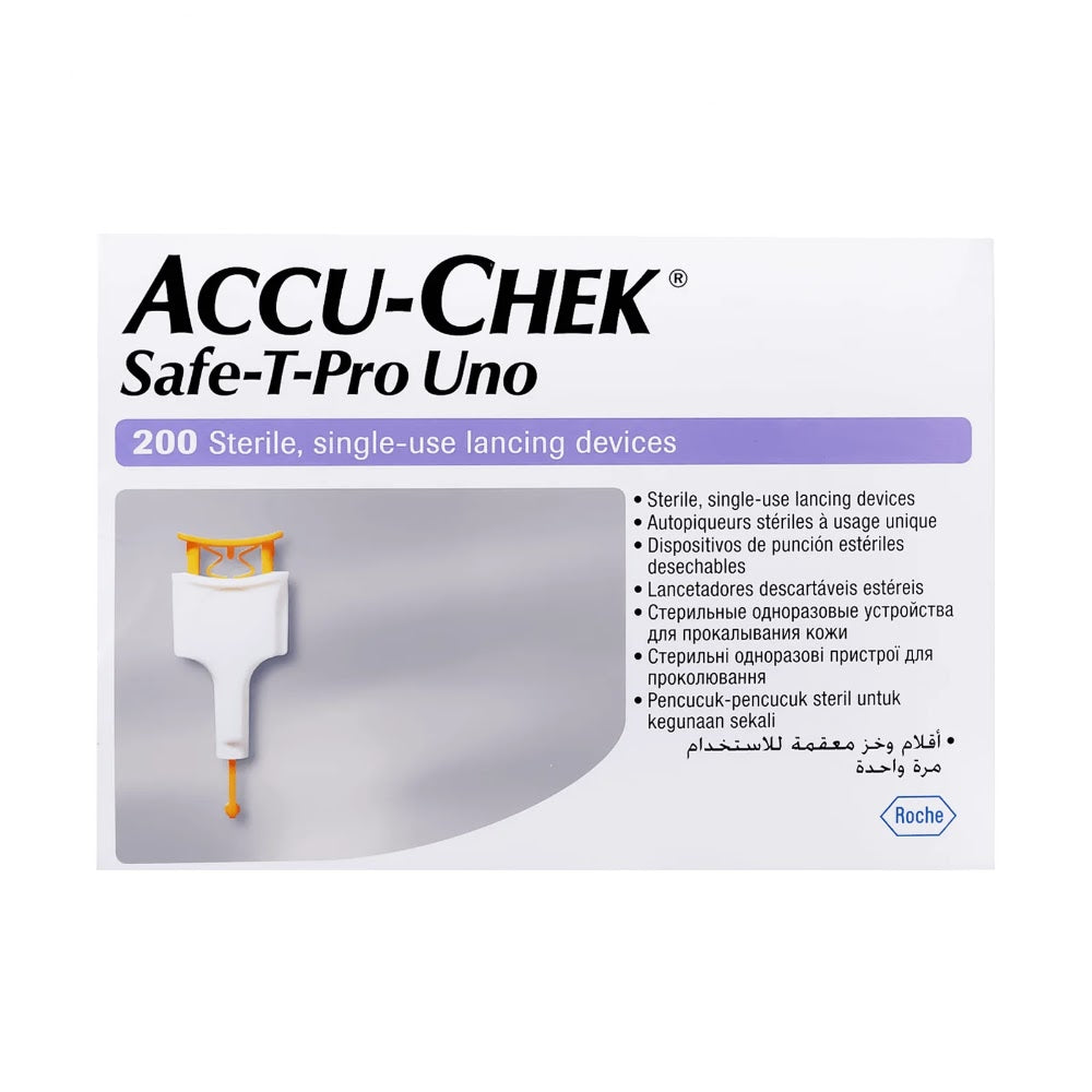 Accu Chek Safe-T Pro Uno 200'S Limited