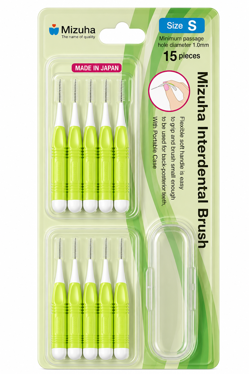 Interdental Brush Mizuha 15 Pcs S