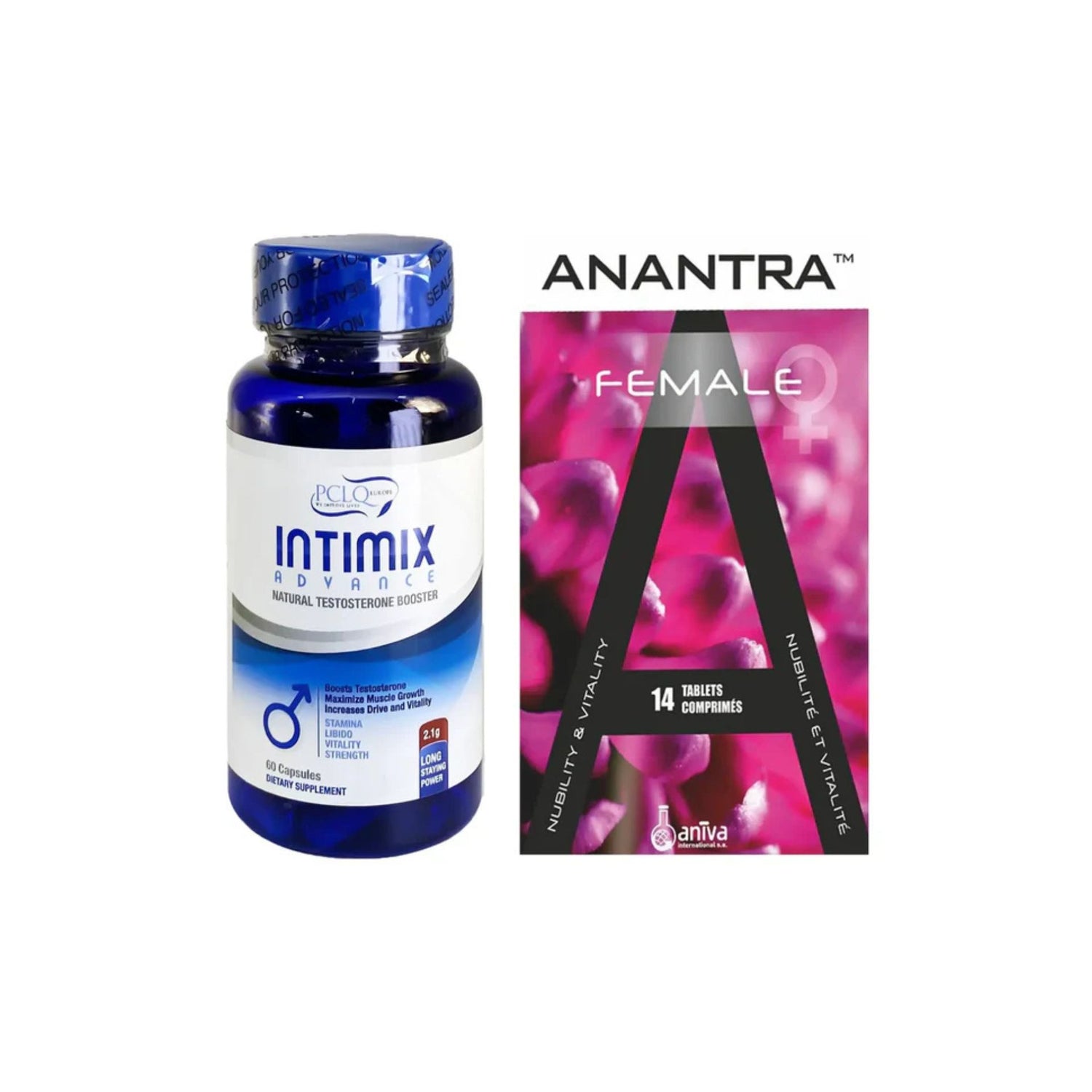 package Anantra Female + Intimix Advance 60 Capsules