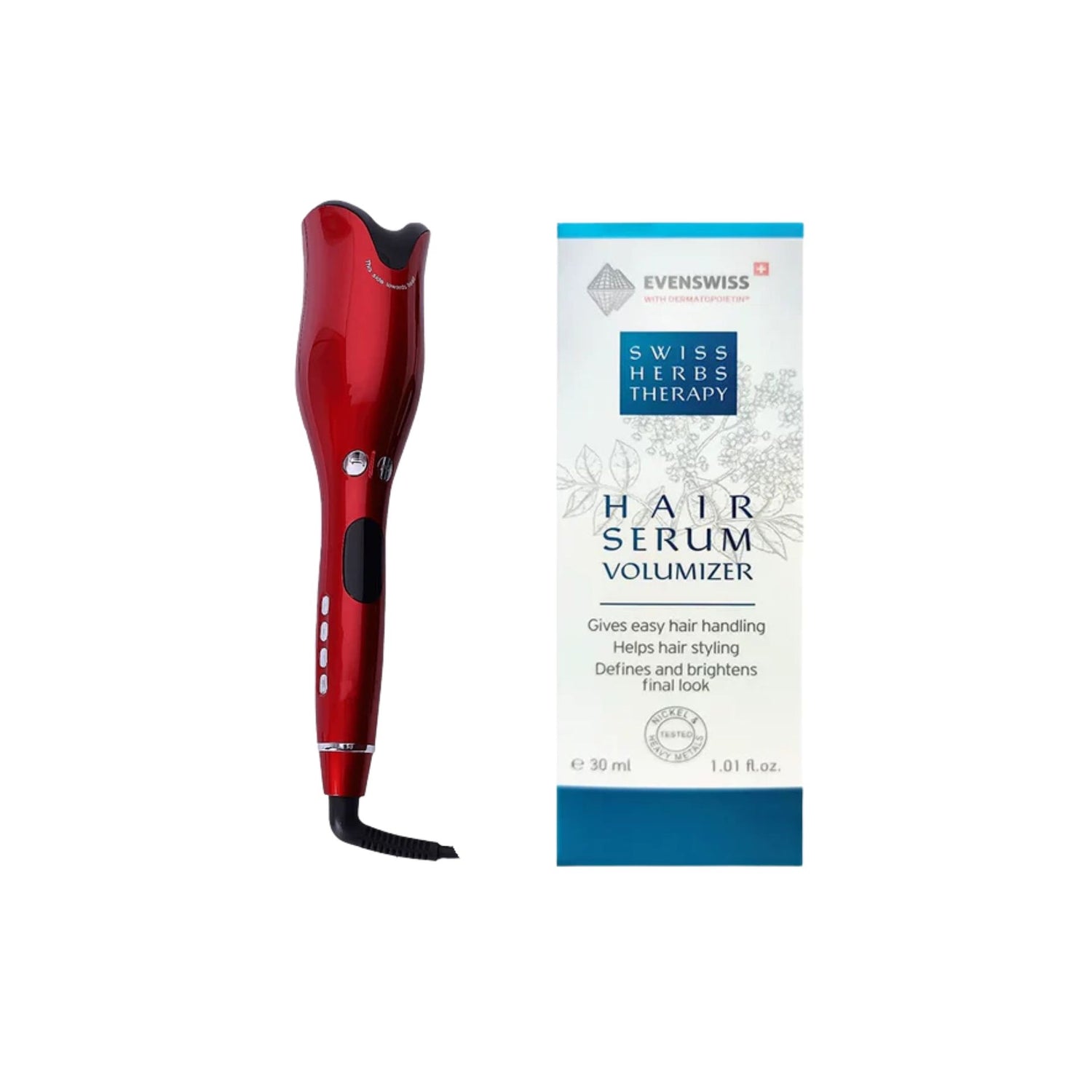 Evenswiss Hair Serum + Spin Curl Ceramic Curler