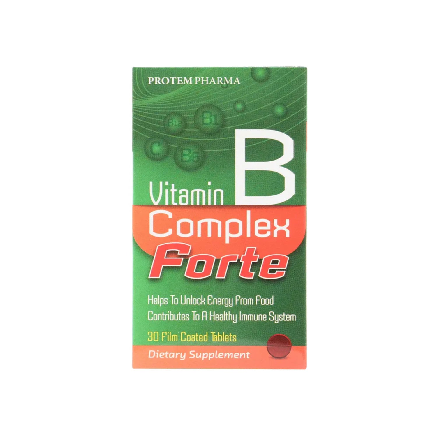 Protem Pharma Vitamin B Complex Forte 30 Tablets