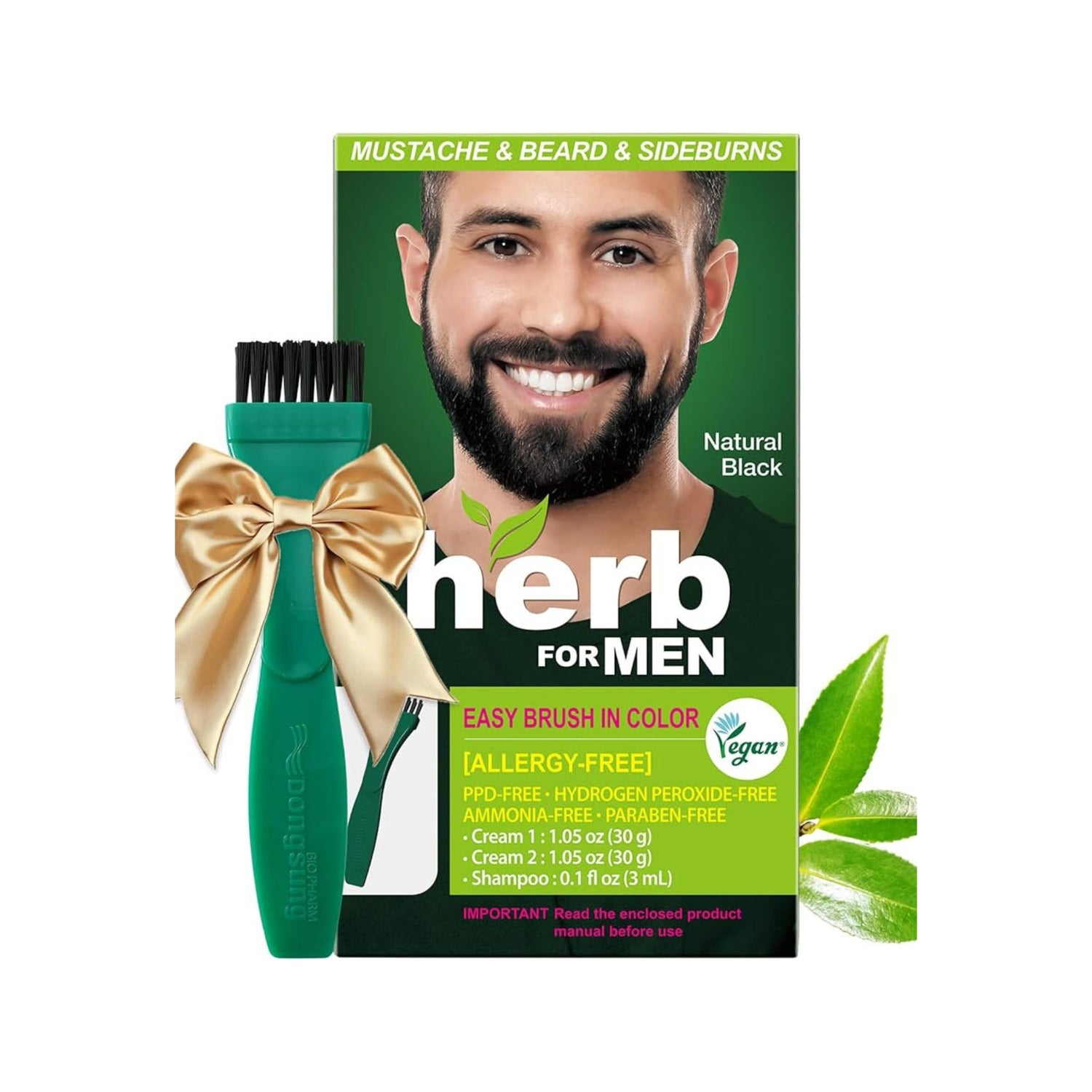 Herb For Men Beard Dye Natural Black