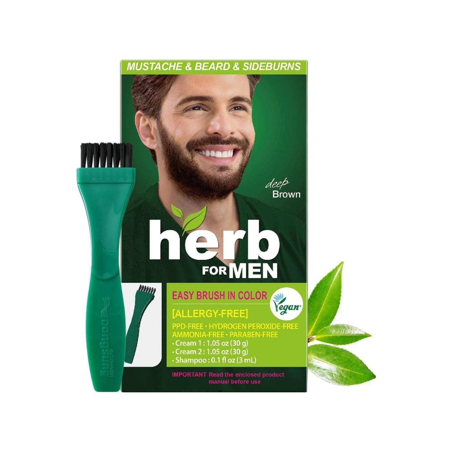 Herb For Men Beard Dye Dark Brown