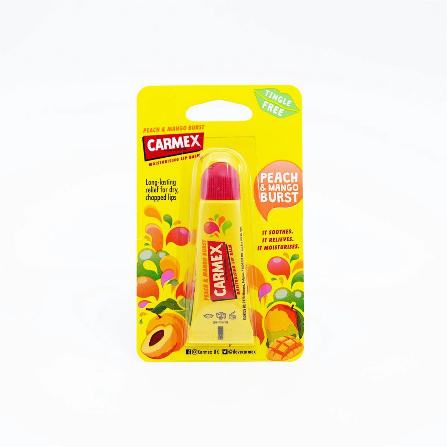 Carmex Peach & Mango Lip Balm Tube – 10 gm