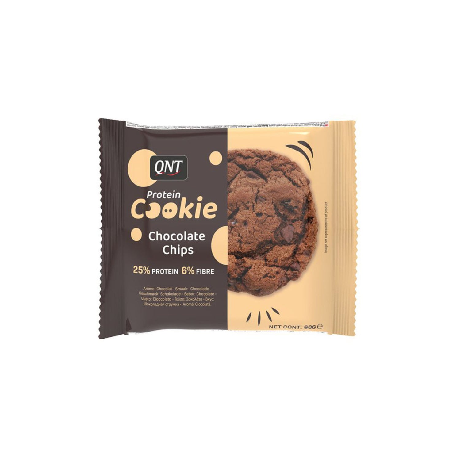 كيو ان تي كوكيز بالوشكولاته عالي البروتين 60 جم