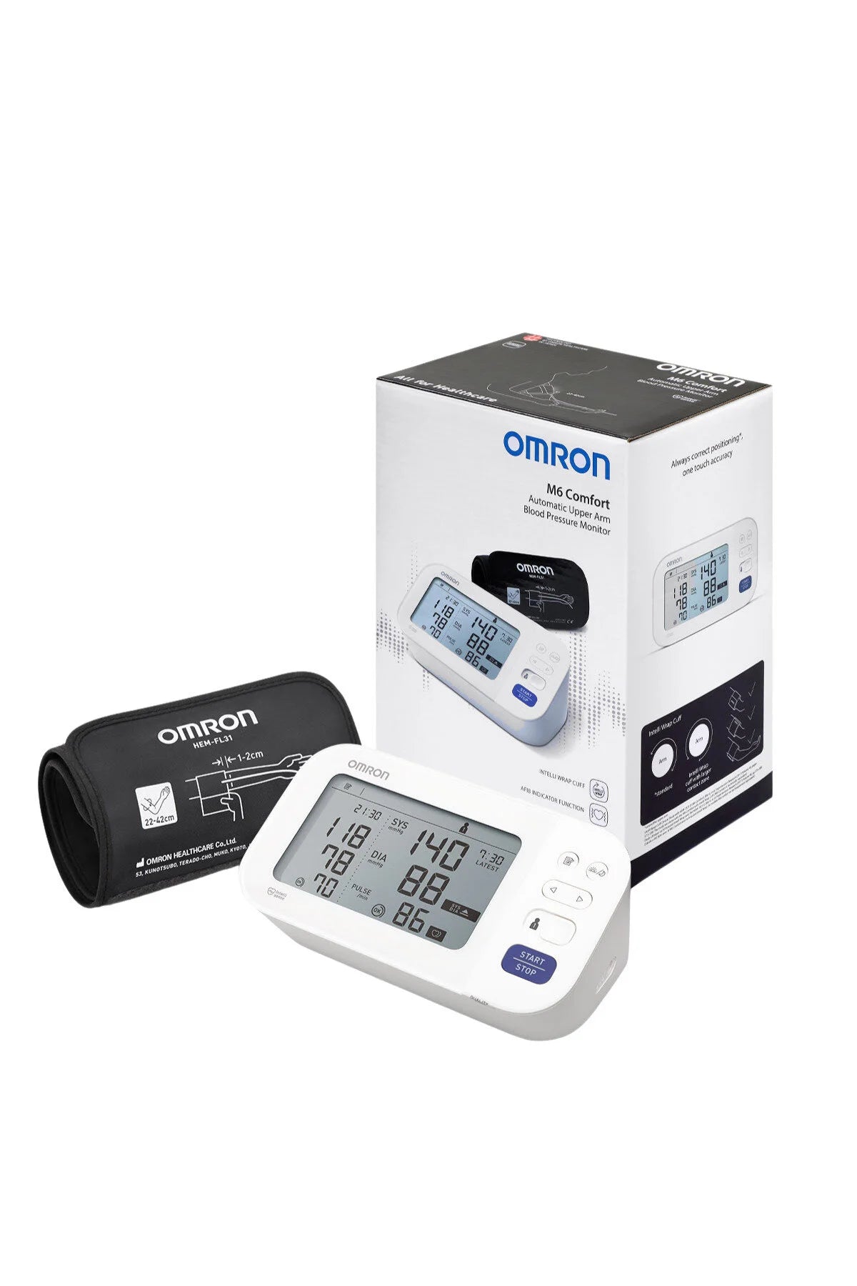 أومرون جهاز قياس الضغط أعلى الذراع 