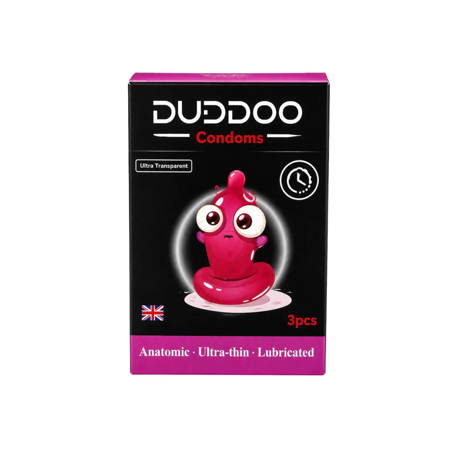 Duddoo Lubricated Anatomic Ultra Thin Condoms 3 Pcs