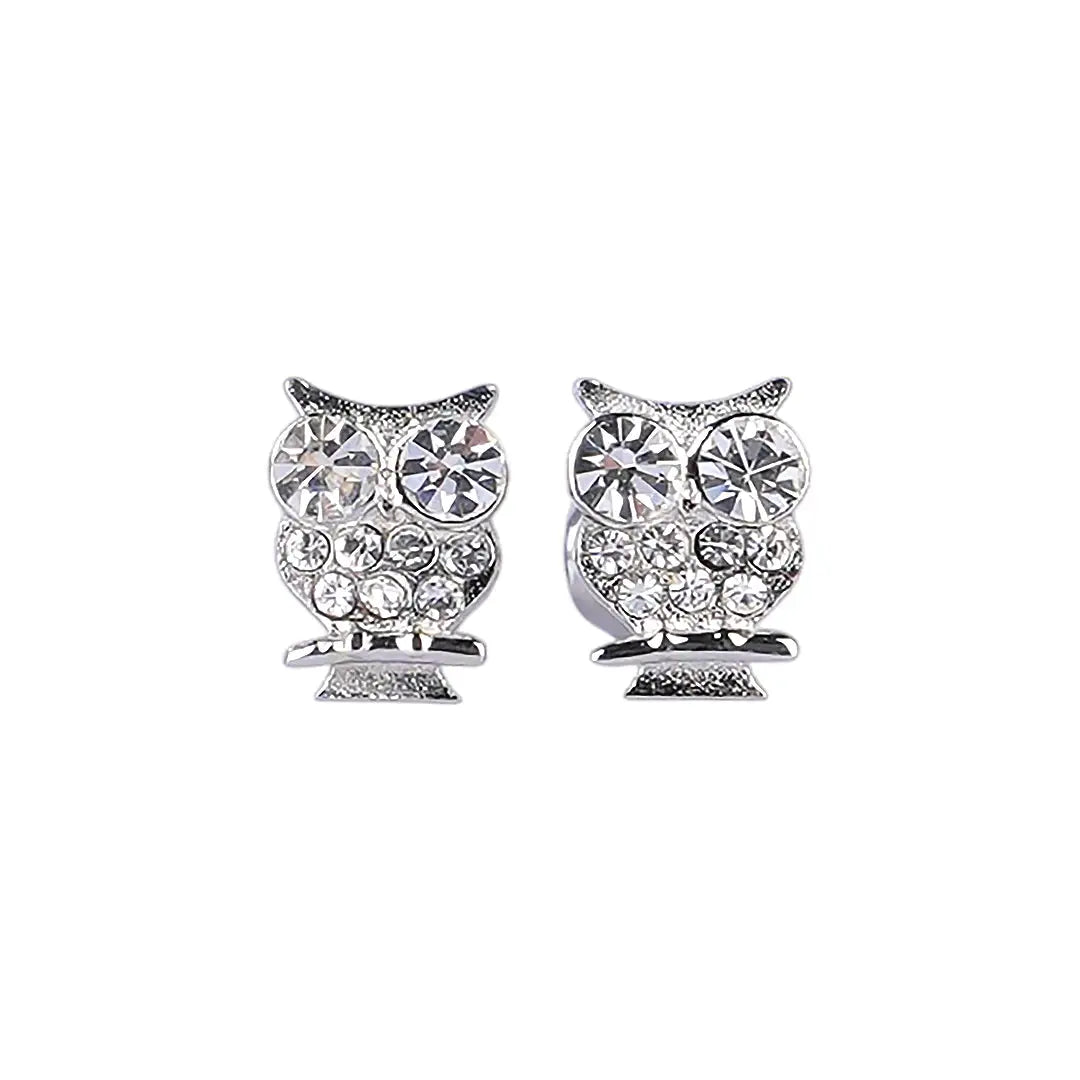 Lustrous Real Silver Owl (9Mm ) 108