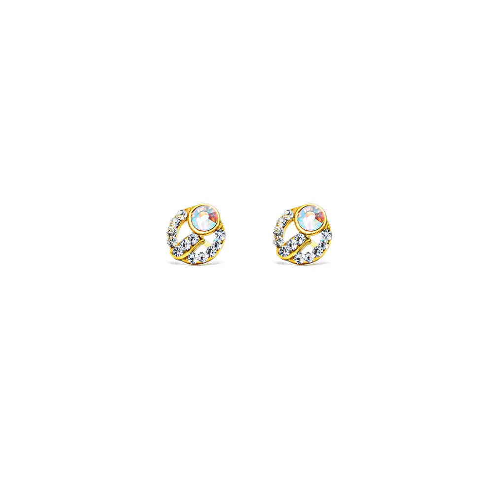 Lustrous 18K Gold Plated Big Diamond Ring (8Mm) 124