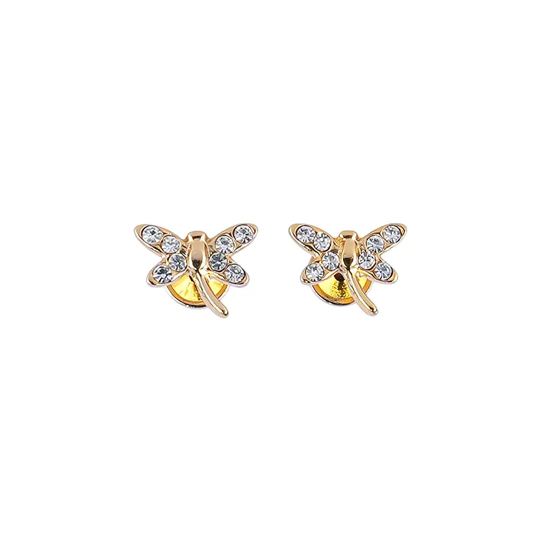 Lustrous 18K Gold Plated Bird Fly (8Mm) 130