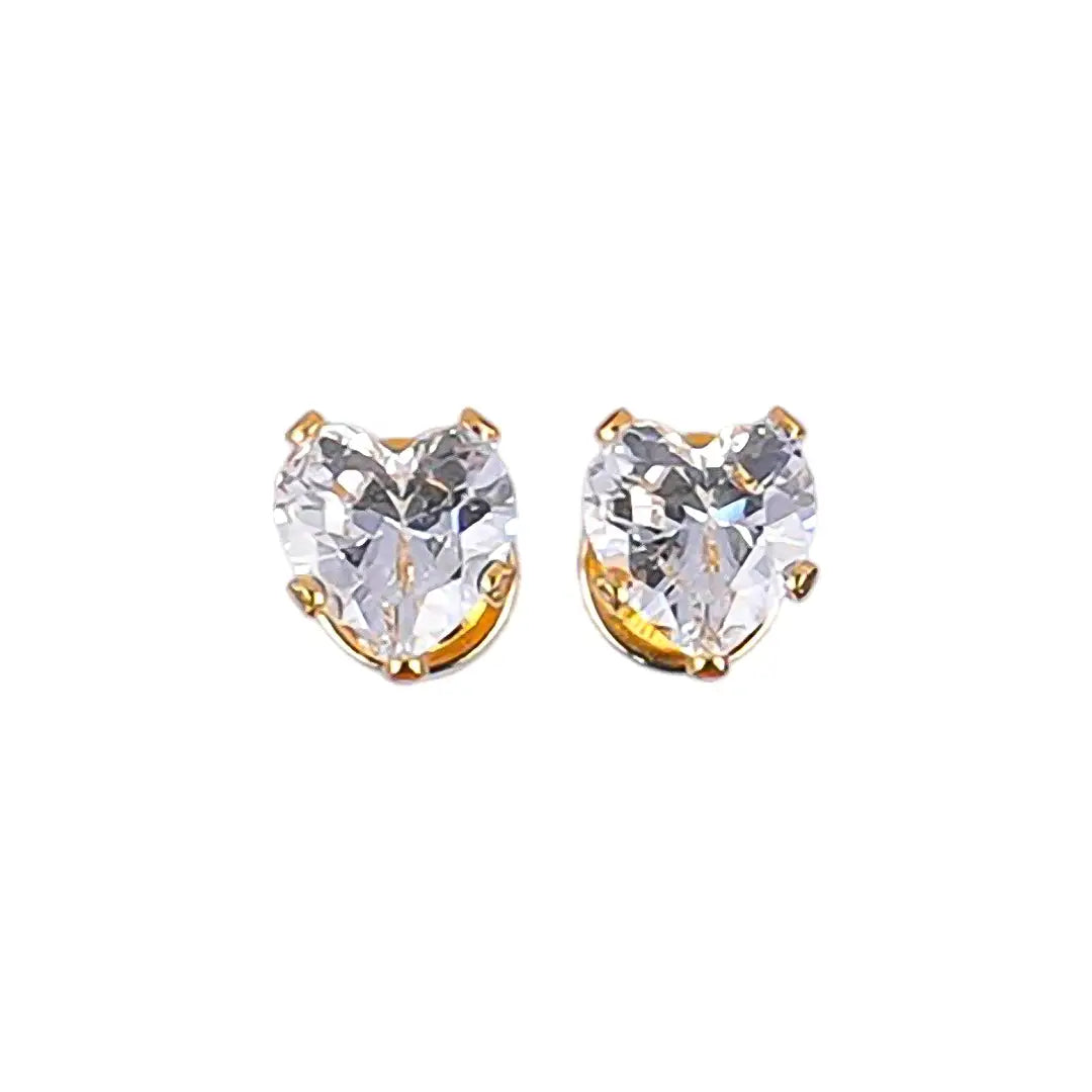 Lustrous 18K Gold Plated Big Heart Diamond (6Mm) 140
