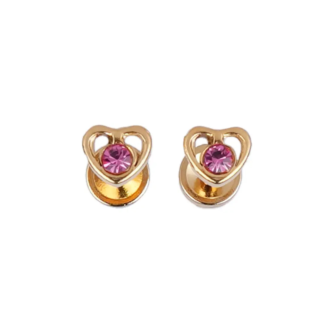 Lustrous 18K Gold Plated Heart Diamond 1 (5Mm) 141