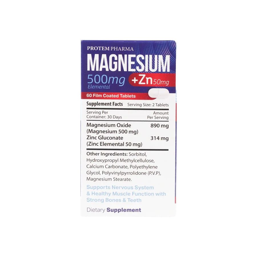 Protem Pharma Magnesium 500 mg 60 Tabets