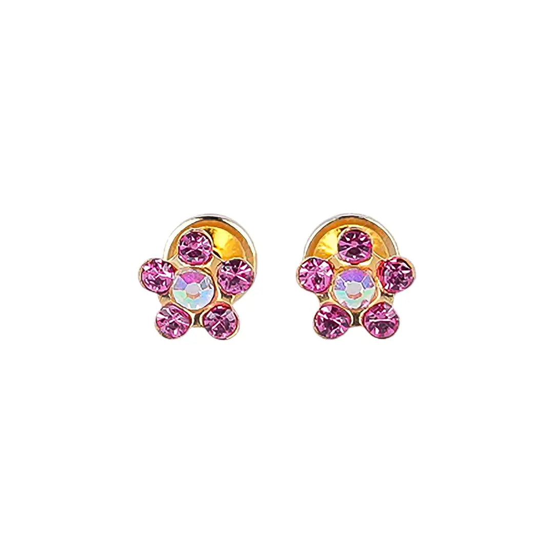 Lustrous 18K Gold Plated Flower 4 (5Mm) 135