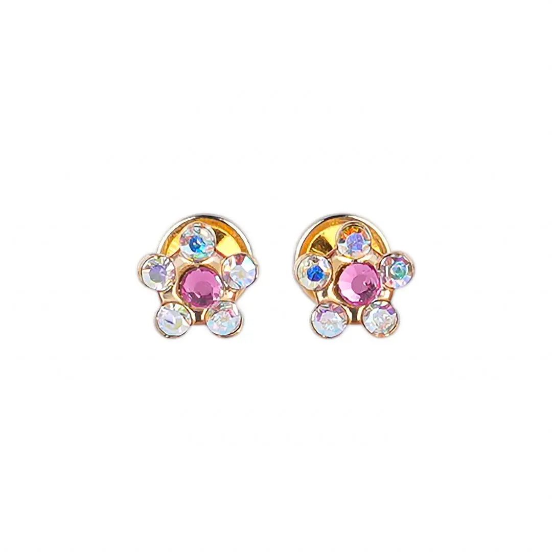 Lustrous 18K Gold Plated Flower 5 (5Mm) 136