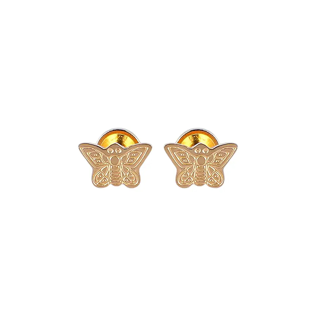 Lustrous 18K Gold Plated Butterfly 5 (7Mm) 143