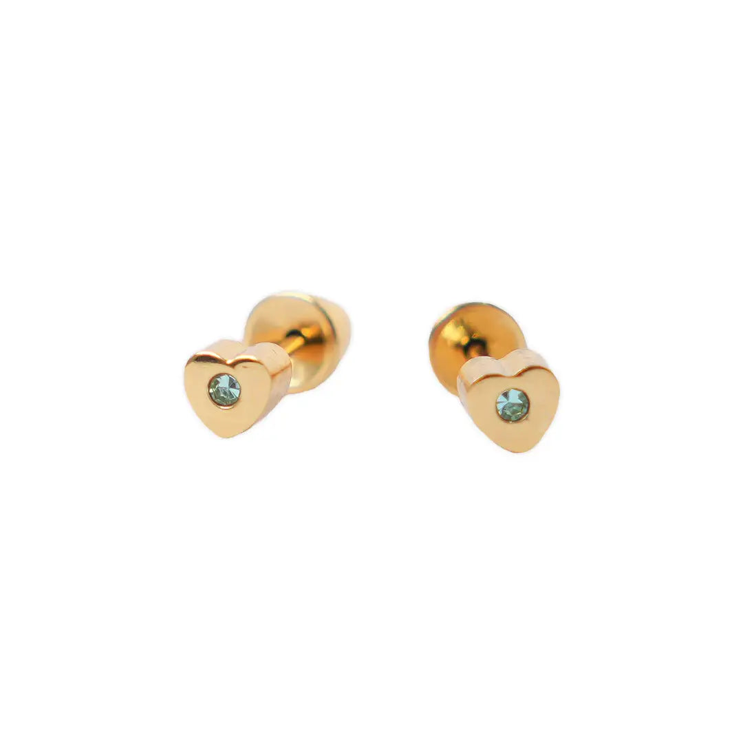 Lustrous 18K Gold Plated Golden Heart 173