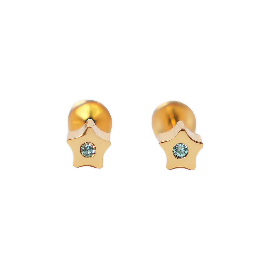 Lustrous 18K Gold Plated Star 174