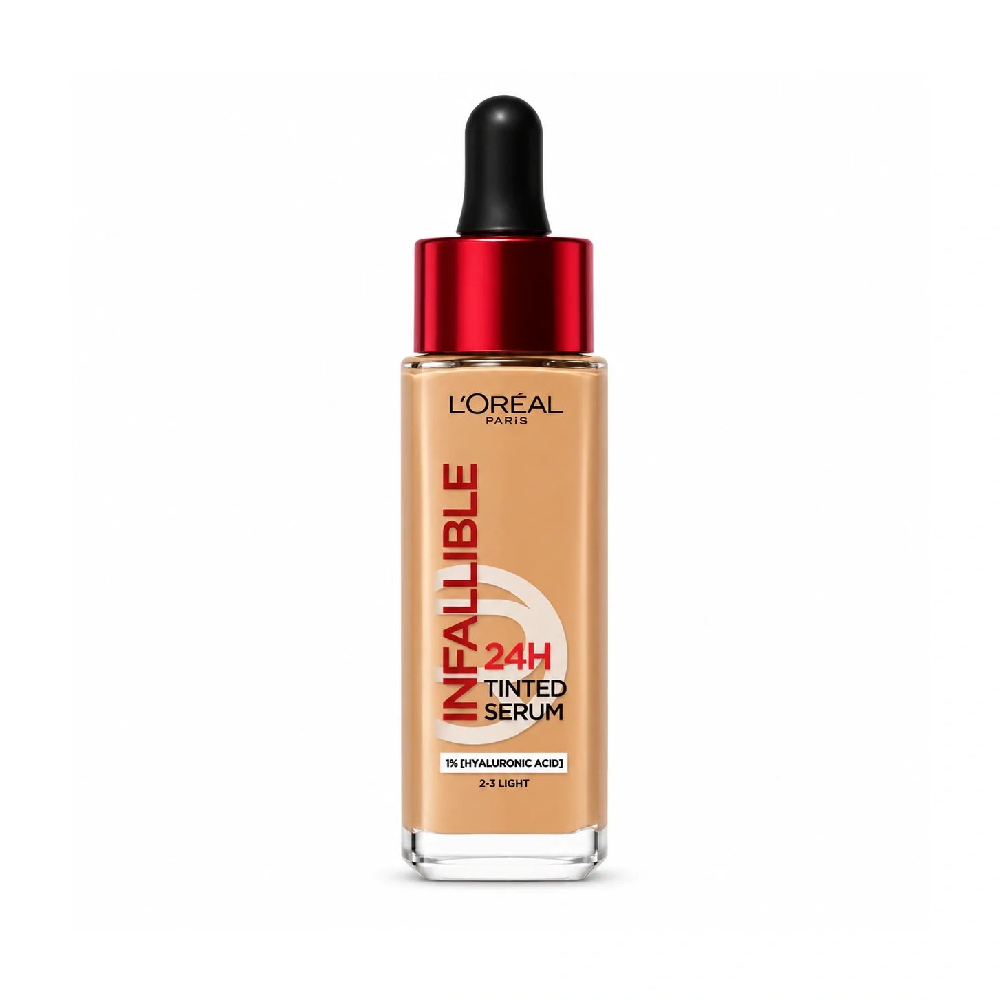 Infallible 24H Tinted Serum Rosy Lght1-2