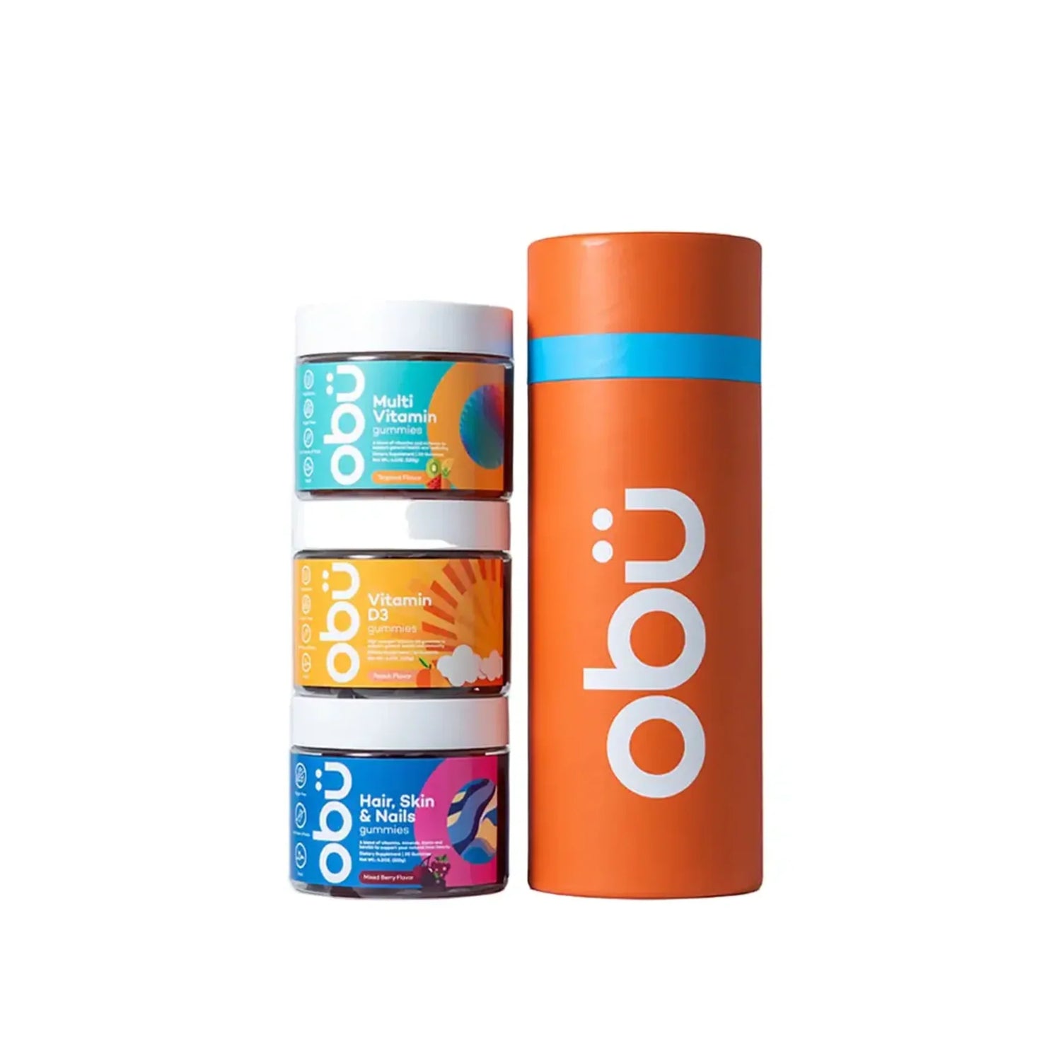 Obu Pack 1 (M.V Adults+Vit D + Hair Skin & Nails) 30 Gummies