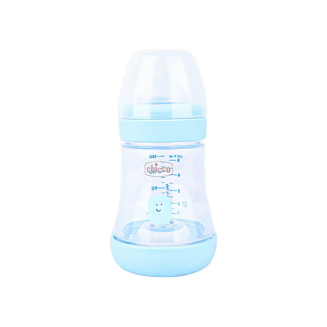 CHICCO Perfect 5 Bottle For Girl with Silicon Teat 1 + Month -Slow Flow-150 ml CHCN-000805
