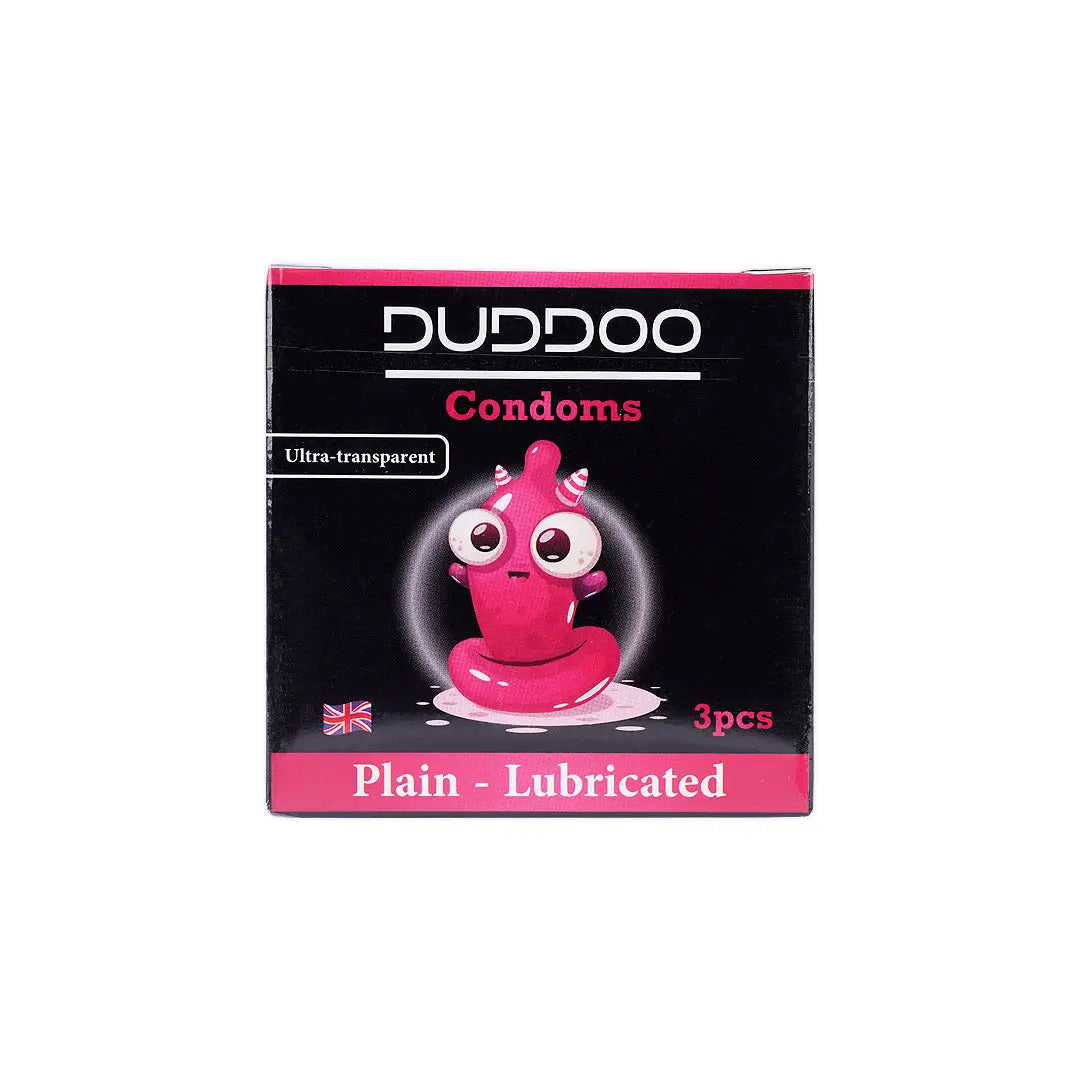 Duddoo Lubricated Plain Condoms 3 Pcs