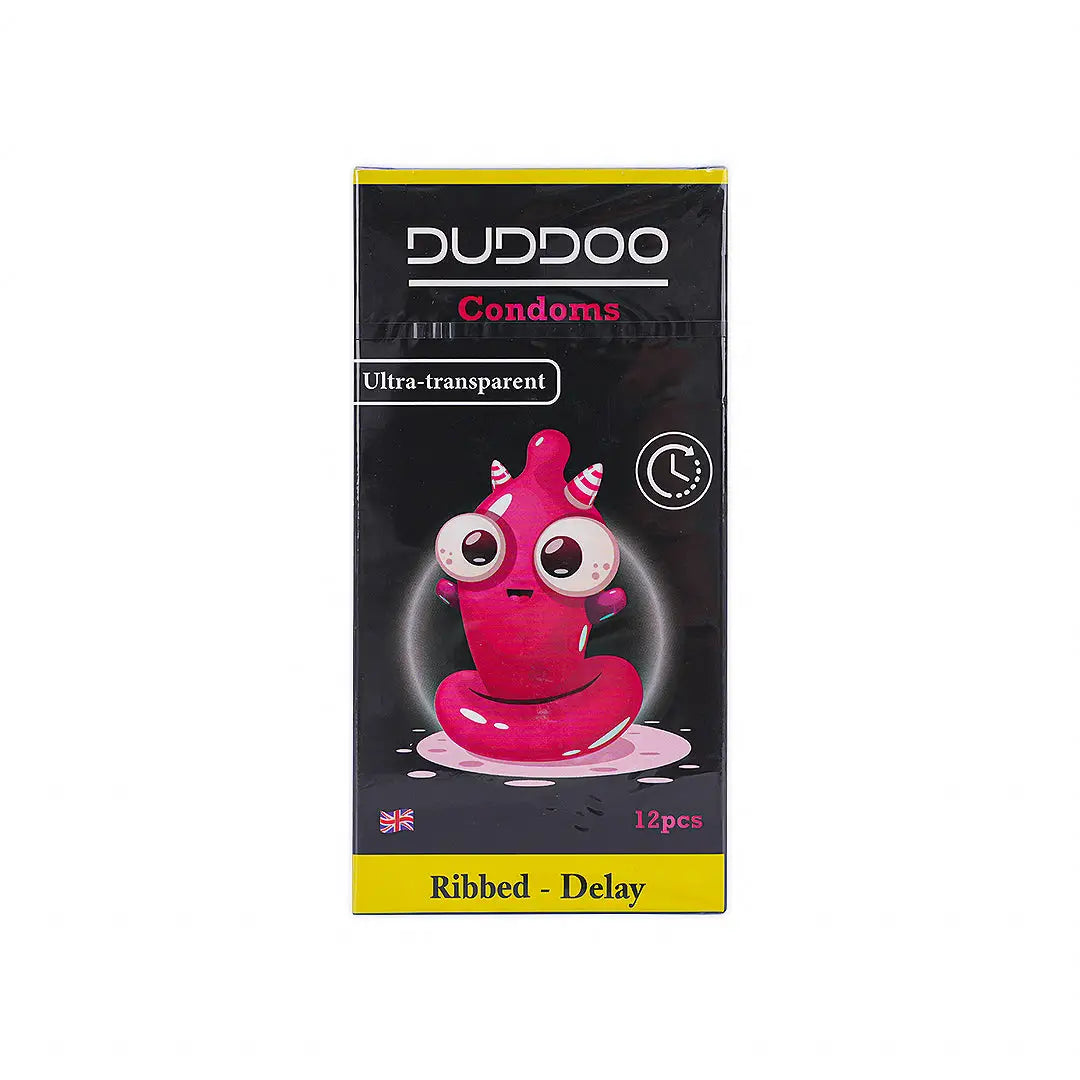 Duddoo Delay Ribbed Condoms 12 Pcs