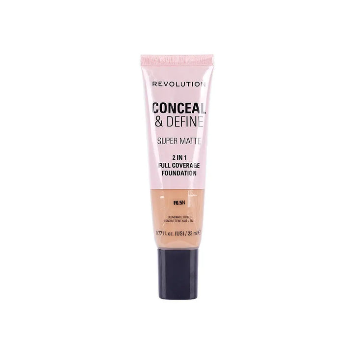Revolution Conceal & Define Full Cover Tube Foundation F6.5N