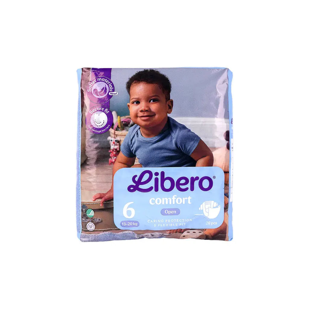 حفاظات أطفال ليبرو كمفورت +XL رقم 6 -28 حفاظه