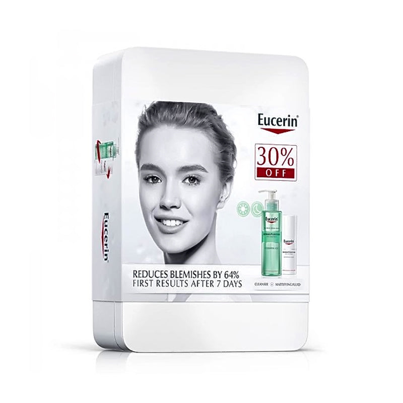 Eucerin Dermo Purifyer Cleanser 200ml + Mattifying Fluid 50ml Kit3