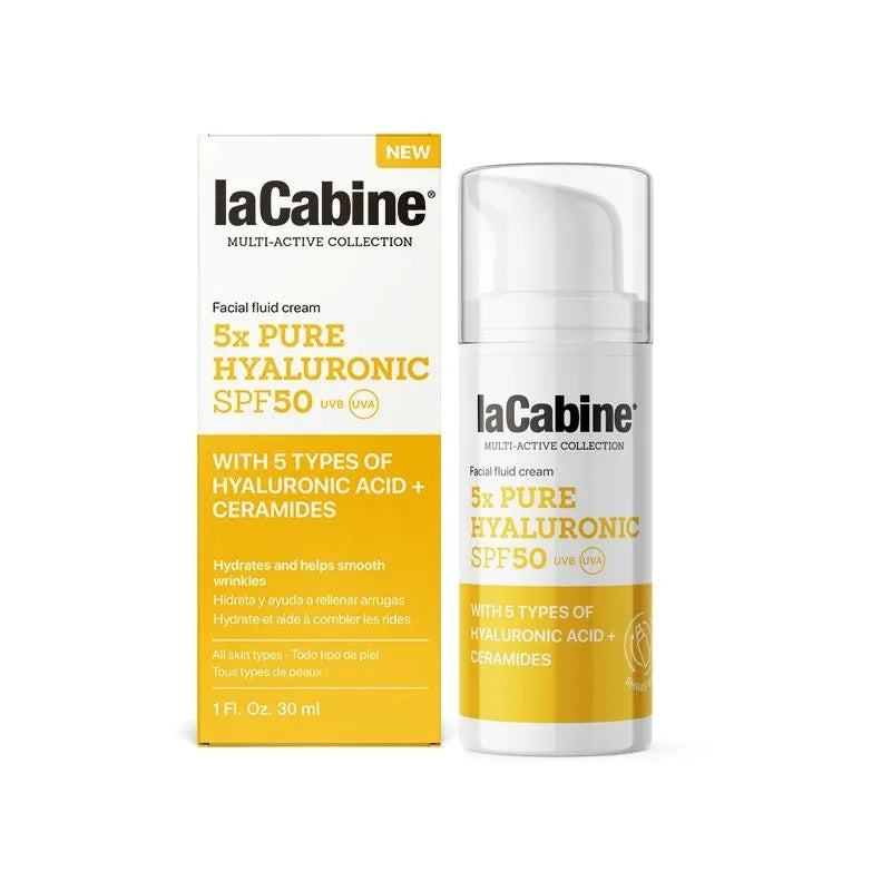 Lacabine Fluid Cream 5Xpure Hyaluronic Light Spf50 30Ml