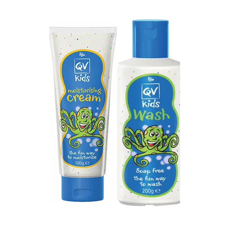 Qv Kids Cream 100g + Qv Kids Wash 200ml 50% OFF