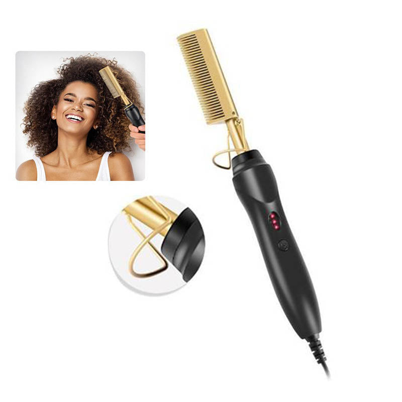 Gold ceramic comb