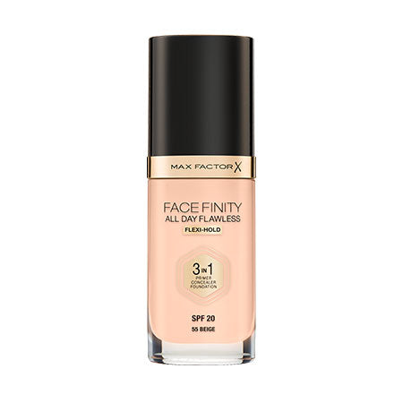 FACEFINITY ALL DAY FLAWLESS FLEXI-HOLD 3IN1 FOUNDATION Beige N55