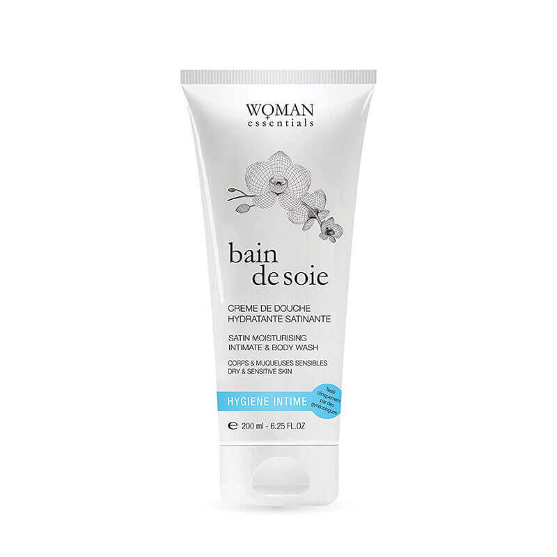 Woman Essentials Satin Moisturing Intimate & Body Wash 200ml for personal hygiene