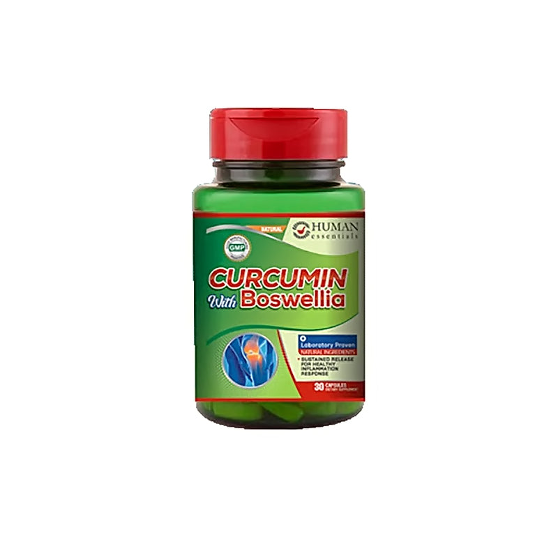 Human Essentials Curcumin with Boswellia Caps 30'S