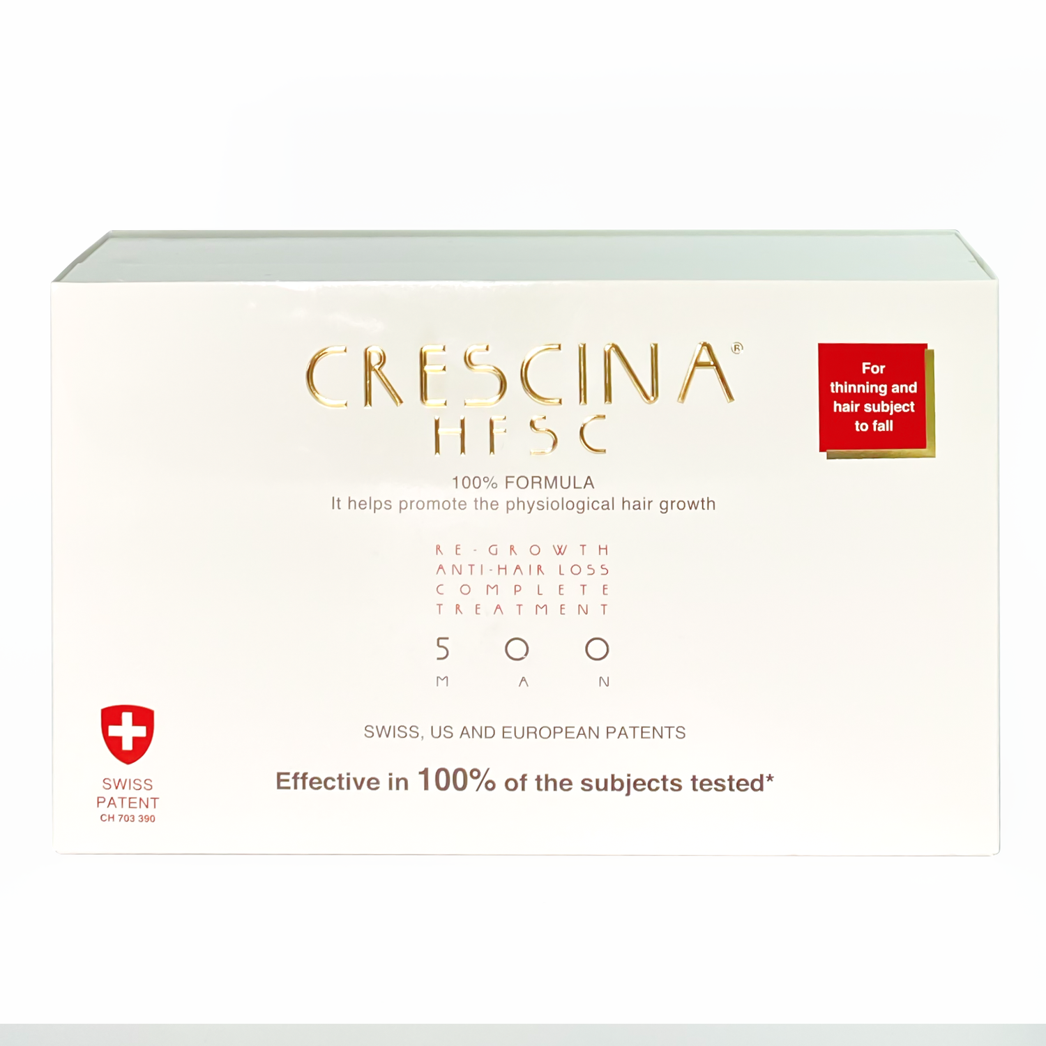 Crescina HFSC 100% 500 Man 10 TC + 10 FL - 20 Ampoules - Beauty Vitamins