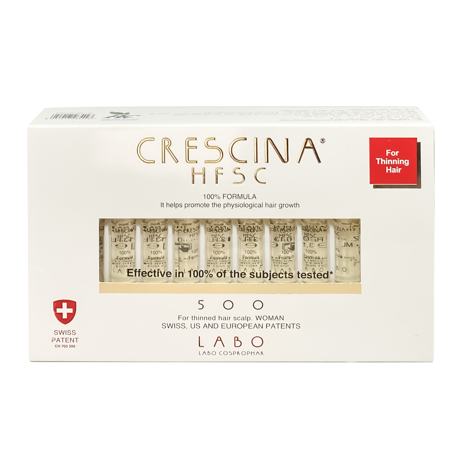 Crescina HFSC 100% 500 Woman 20 FL - Beauty Vitamins
